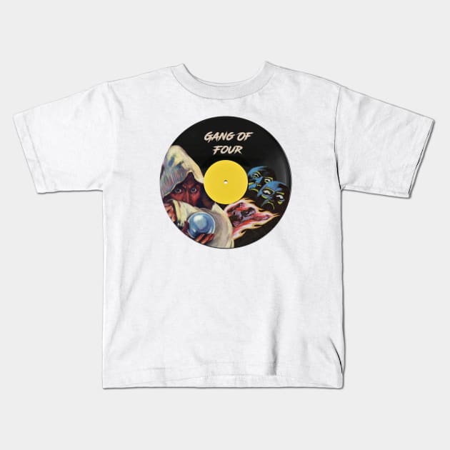 Gang Of Four Vynil Pulp Kids T-Shirt by terilittleberids